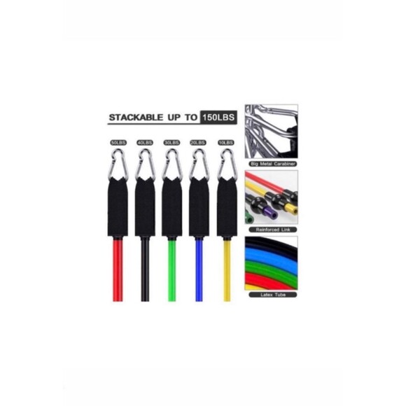 Resistance Bands 11 Piece Set - Picture 5 of 9